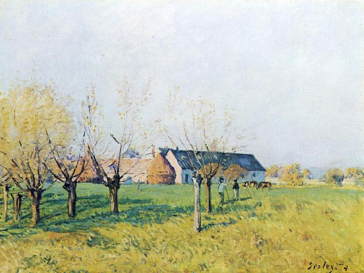 Alfred Sisley Bauernhof zum Hollenkaff oil painting image
